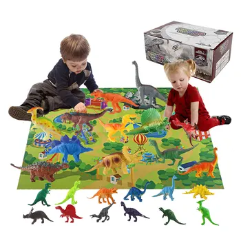 Hračka Dinosaur, Stanoviť Realistické Dinosaura Údaje Modely Vzdelávacie Hračky S Hrou Deka Box Darčeky Pre Deti Detský Batoľa Chlapcov