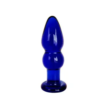SM Fetish Modré Sklenené Crystal Ball Análny Plug G-bod Stimulátor Zadok Radosť Prútik Húb Dospelých, Sexuálne Hračky