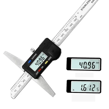 Elektronickej Priemerky Vysokej Presnosti Digitálneho Hĺbka Strmeň 0-150mm Vernier Strmeň Mikrometer na Meranie Nástrojov, 0.01 mm Výška Strmeň
