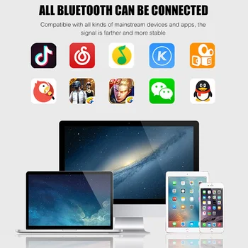 Olhveitra Bluetooth 5.0 Slúchadlá TWS Bezdrôtové Slúchadlá Pre iPhone Xiao Samsung Nepremokavé Handsfree Mikrofón Telefóny Uší Slúchadlá