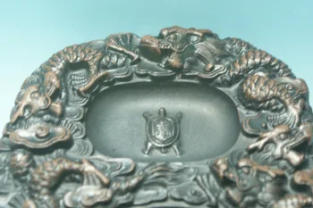 Čínsky nádherné ruky WaShi kameňa Vytesané dragon Inkstone