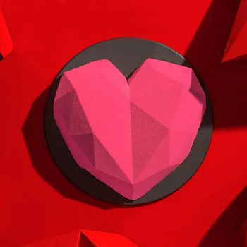 Valentína v tvare Srdca Diamond Mousse Tortu Formy na Palete Diy Túžila, Brúsne Diamant v tvare Srdca Čokoládová Torta,