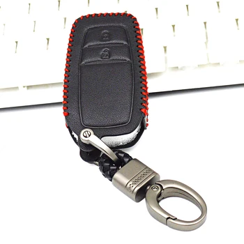 Nové Kožené Kľúča Vozidla Kryt puzdro Pre Toyota Camry Coralla Koruny RAV4 Highlander 2 A 3 Tlačidlo Smart Remote Kľúč, Ochranný plášť