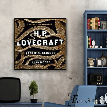 H. P. Lovecraft Horor Abstraktné Diela Plagát Vytlačí Olejomaľba Na Plátno Na Stenu Umenie, Nástenné Maľby Obrázky Pre Obývacej Miestnosti Dekorácie