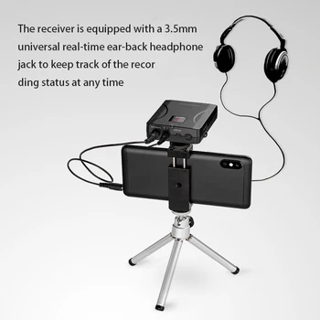 SW-M1 Bezdrôtový Lavalier Mikrofón Je Vhodný pre Kamery Rozhovor Nahrávanie Jeden na Jedného