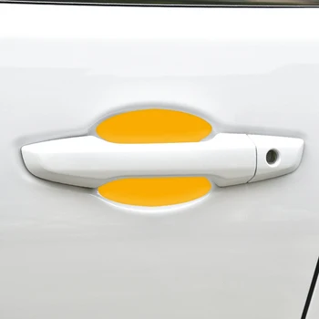 4pcs Univerzálny Auto Rukoväť Neviditeľný ochranný Film Dvere Auta Rukoväť dekoratívne Samolepky pre Opel Astra H G J Vectra auto styling