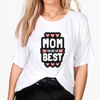 Luslos Najlepšie mama Niekedy Vytlačené Série Ženy tričko Bavlna Bežné Vtipné tričko Pre Lady Top Tee Lumbálna Tumblr Narodeninám Mama