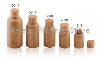 20pcs/veľa 15ml Esenciálny Olej Prázdne Fľaše s Prírodného Bambusu Skrutkovací uzáver,bambusové Kvapkadla Fľaša Podstate Kvapaliny, Parfumy