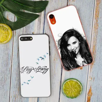 Demi Lovato Zostať silný Horúce Módne Transparentné Pevný Kryt Telefónu puzdro pre iPhone X XS Max XR 8 7 6 6 Plus 5 SE 5C 4 4S