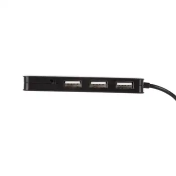 USB HUB + Enternal Stereo Zvuková Karta Adaptéra s 3 Porty USB 2.0 2 Micphone Jack 3,5 mm Slúchadlá Audio AUX