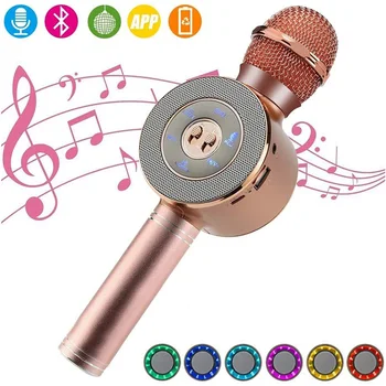 Nové Bezdrôtové Bluetooth Karaoke Mikrofón Profesionálne Ručné Reproduktor Mikrofón Na Vianoce, Narodeniny, Party KTV Spevom Domov Prehrávač