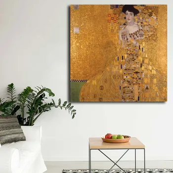 Klimt Umelecké Plátno Plagát Žena v Zlate Maľovanie Tlač Klasickej Stene Obraz Moderného Domova Miestnosti Dekorácie