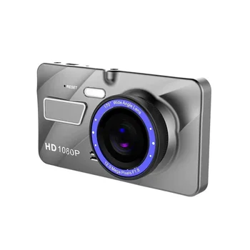 CR Full HD 1080P širokouhlý Objektív 4 Palce, 2.5 D Mini Nočné Videnie Auto Videokamera Predné Zadné Auta DVR
