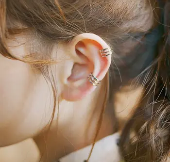 Predaj Jednoduché Náušnice U-tvarované Ucho Klipy Zliatiny Pokovovanie Bez Ear Piercing Ucha Kosti Videoklip kórejského Šperky, Náušnice pre Ženy