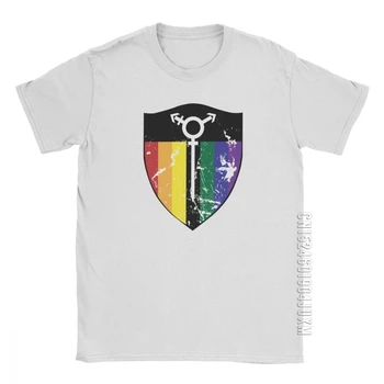 Muži, T Košele Obranca Štít LGBTQ T Shirt Úžasné Bavlna Tee Tričko Krátky Rukáv LGBT Gay Pride Láska Lesbické Rainbow Topy