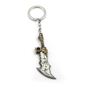 HSIC Boh Vojny Keychain Kratos Zbraň Blades of Chaos Kovové Zliatiny Kľúča Držiteľa Mužov Chaveiro Šperky HC13093