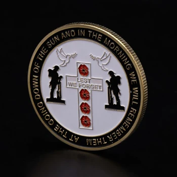 Pamätné Mince Svetovej Vojny 100. Centennial Výročie Suvenír Zber, Holub Mieru Mince Umenie Dary