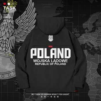 Poľsko poľská Pól POLSK POL mužov bunda s kapucňou Land Force logo armády ventilátor Vojenské bundy windbreaker národ nové oblečenie jeseň