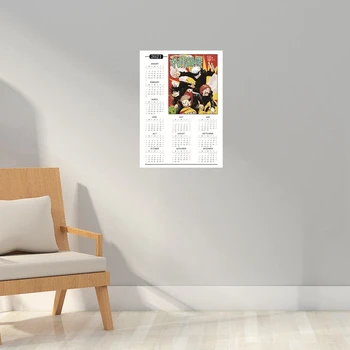 Anime Jujutsu Kaisen Kalendár Plagáty Natieraný Papier Múr Umenia Maľby Obývacia Izba Anime Činnosť Dekorácie, Obrázky 42x30cm