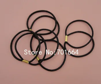 50PCS 2,5 mm Dvojitý Kruh Lesk Elastické Cope, Držiteľov,16.0 cm dĺžka bling bling elastické vlasy väzby
