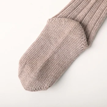 Zimné Nové detské Ponožky Hrubé Linky Pletenie V Trubice Ponožky Žena Dieťa Teplé Bavlnené Ponožky Módne Velvet Lúk, ktoré sa Hromadia Ponožky 0-4t-taktné