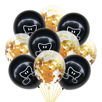 10pcs/set 12inch Latex Hélium Cartoon Balóny Deti Happy Birthday Party Konfety Balón Dodávky Baby Sprcha Dekorácie Priazeň
