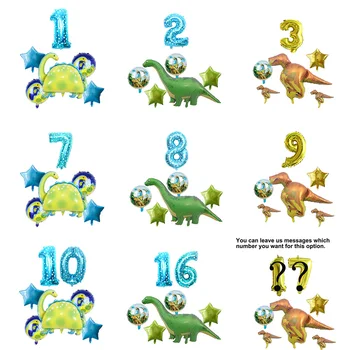 Veľký Dinosaurus, Fóliové Balóniky Deti Deti 1. Narodeniny Party dodávky Dekorácie Zvierat Vzduchu Globos Chlapec Dievča Číslo Ballon Dq62