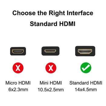 Adaptér HDMI Samec Samica Converter pre PS4 Projektor HDTV Notebook, Monitor PC Converter Vľavo