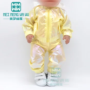 Oblečenie pre bábiku fit 43-45 cm hračka new born bábiku American doll príslušenstvo Ultra-tenká bunda oblek, sequined A-line sukne