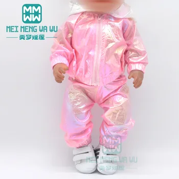 Oblečenie pre bábiku fit 43-45 cm hračka new born bábiku American doll príslušenstvo Ultra-tenká bunda oblek, sequined A-line sukne