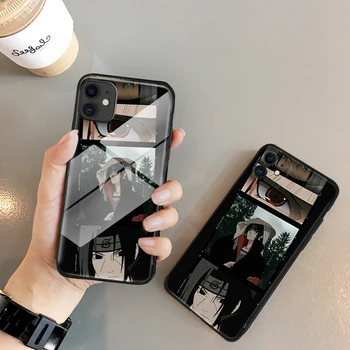 Naruto Uchiha Itachi pre iPhone SE 6 6 7 8 plus x xr xs 11 12Pro max 12 mini tvrdeného skla telefón prípadoch kryt mäkké silikónové