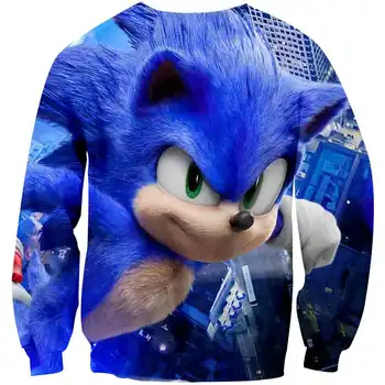 Sonic the Hedgehog Oblečenie Cool 3D Deti Mikina dievčatá Rodiny košele Chlapci hoodies Mario Mikina Jeseň detské oblečenie