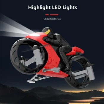 Jedným z Kľúčových Vzlet a Pristátie RC Lietadiel, Pôdy, Vzduchu, Duálny Režim Prepnite Lietania Motocycle 360 Stupeň Kúsok Koľajových Chladné Svetlo RC Quadcopter