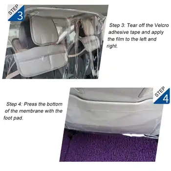 1.4x2.3m EVA Interiéru Vozidla Izolácie Film Transparentné Izolácie Opony Prachu-dôkaz Anti-Kvapky Ochranná Fólia pre Auto Taxi