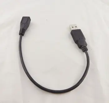 1pcs USB 2.0 A Male Micro 5 Pin USB Žena Plnenie Data Converter Konektor Kábla 28 cm