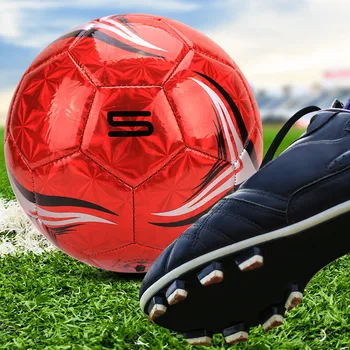 Pôvodné veľkoobchod vysoko kvalitnej PVC KOŽE futbalový tréning futbalová lopta veľkosť 5 pre vnútorné vonkajšie a dospelých používať loptu