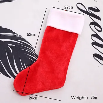 Červené Krátke Úlety Vysoko kvalitné Vianočné Ponožky Pančuchy Veľké Vianočné Darčeky, Tašky Nový Rok Vianočné Dekorácie pre Domov 2018