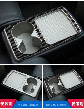 Pre Subaru Forester 2008-2012 interiér upravený uhlíkových vlákien stredovej konzoly výstroj pozíciu vody pohár panel nálepky