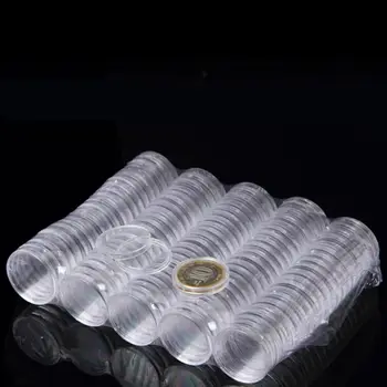10pcs Jasné Mince Kapsule Čiapky Transparentné Akrylátové Coincapsules Na Mince NÁS Prezidentských Sacagawea Dolár