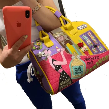 Luxusné Kabelky Ženy Tašky Dizajnér Candy Farby Boston Kabelka Matka Fashion Shopping Tote Taška Dámske Kožené Program Messenger Tašky