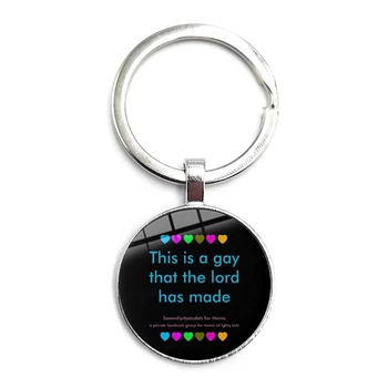 2020 Gay Gay Pride Dúhového Skla Dome Prívesok Keychain Auto Keychain Keyring Keychain LGBT Šperky Keychain Charms