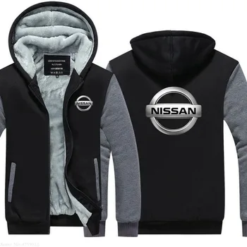 2020NEW muž zimné Hoodies pre Nissan Mikina mužov Kapucňou na zips, kabát Tepláková súprava Zimných Pribrala teplé bundy