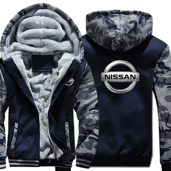 2020NEW muž zimné Hoodies pre Nissan Mikina mužov Kapucňou na zips, kabát Tepláková súprava Zimných Pribrala teplé bundy