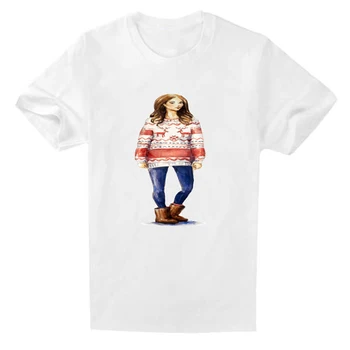 Bavlna T-Shirt Ženy Móda Príležitostné O-Krku Krátke Femme Unisex Teenagerov Tričko Kpop Hanukkah Kreslených Princezná Tlač Tričko