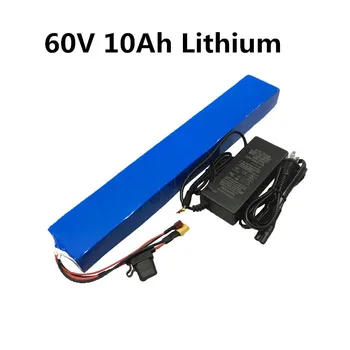 Nabíjateľná 60V 10Ah Lítium li ion batéria s BMS na 600W elektrický skateboard elektrický bicykel horský bicykel tuku bicykli