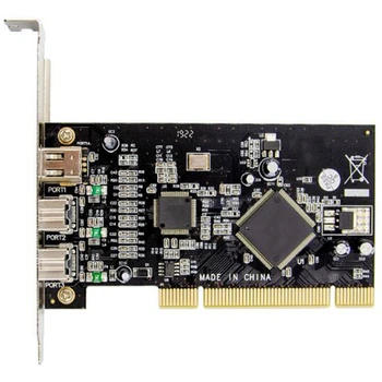 PCI-E 3 Porty 1394A 1394B Firewire 800 Rozširujúca Karta PCI-Express Radič Karty Adaptéra pre Stolné PC