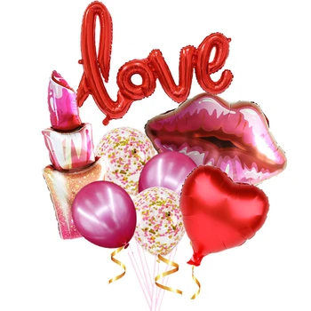 Valentína Sladké Fóliový Balón Srdce Láska Pery Balónoch Diamant Na Výročie Svadby, Party Dekorácie Domov Dodávky
