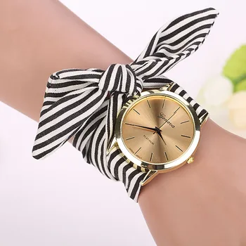 Dámske hodinky relojes mujer Letné Štýl Módy Ženy Prúžok Kvetinový Handričkou Quartz Náramok Náramkové hodinky Hodinky montre femme #L