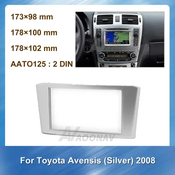 Auto Auto Multimediálne Rádio fascia pre Toyota Avensis 2008 DVD, Stereo Prehrávač upínacia Platňa Panel Adaptér Rámu 2 Din