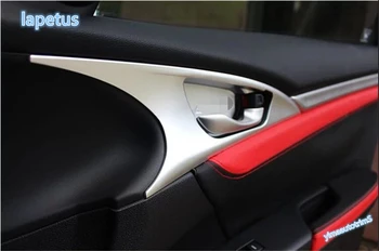 Lapetus vhodné Na Honda Civic 2016 2017 2018 2019 2020 ABS Vnútorné Rukoväť Miska Dekorácie Rám, Kryt Trim 4 ks / Set